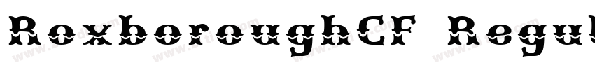 RoxboroughCF Regular字体转换